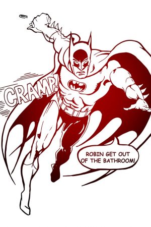 batman with tampons